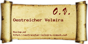Oestreicher Velmira névjegykártya